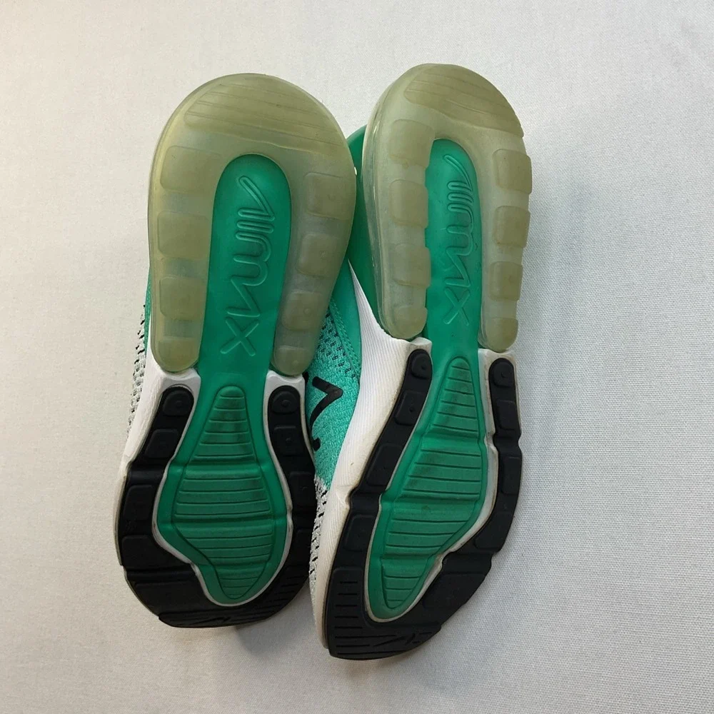 Nike Air Max 270 Women's Size 7 Running Shoes Green White AH6803-300